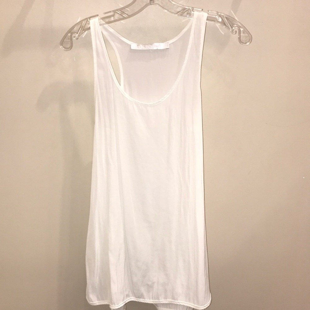 Satin side slit tank